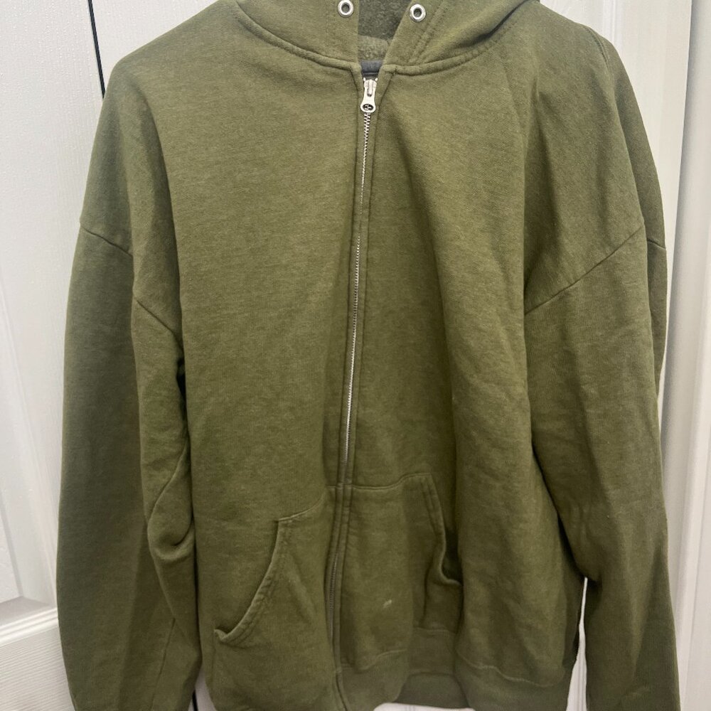 Green Zip Up XL